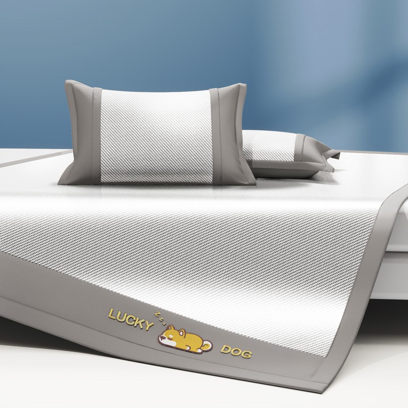 冰丝凉席夏天2025新款可机洗席子夏季藤席a类母婴儿可用竹席床笠3