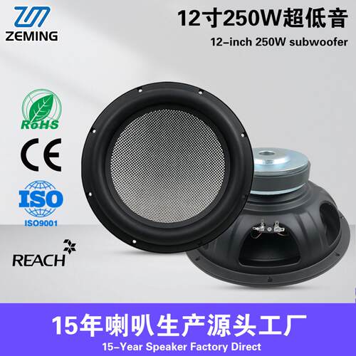 汽车喇叭12寸10低音玻纤双音圈