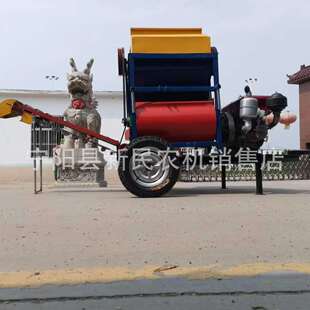 外贸出口花生摘果机打花生的机器电动花生去秧子机器柴油机动力