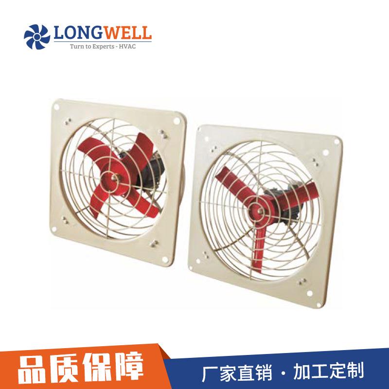 朗伟 厂家直供工业排气扇工厂仓库车间换气扇 百叶方型轴流排风扇