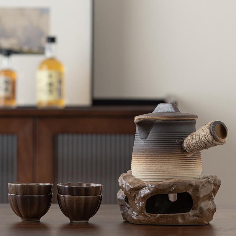 围炉煮茶罐罐烤奶壶单壶家用户外整套泡茶壶温茶炉炭火炉器具套装