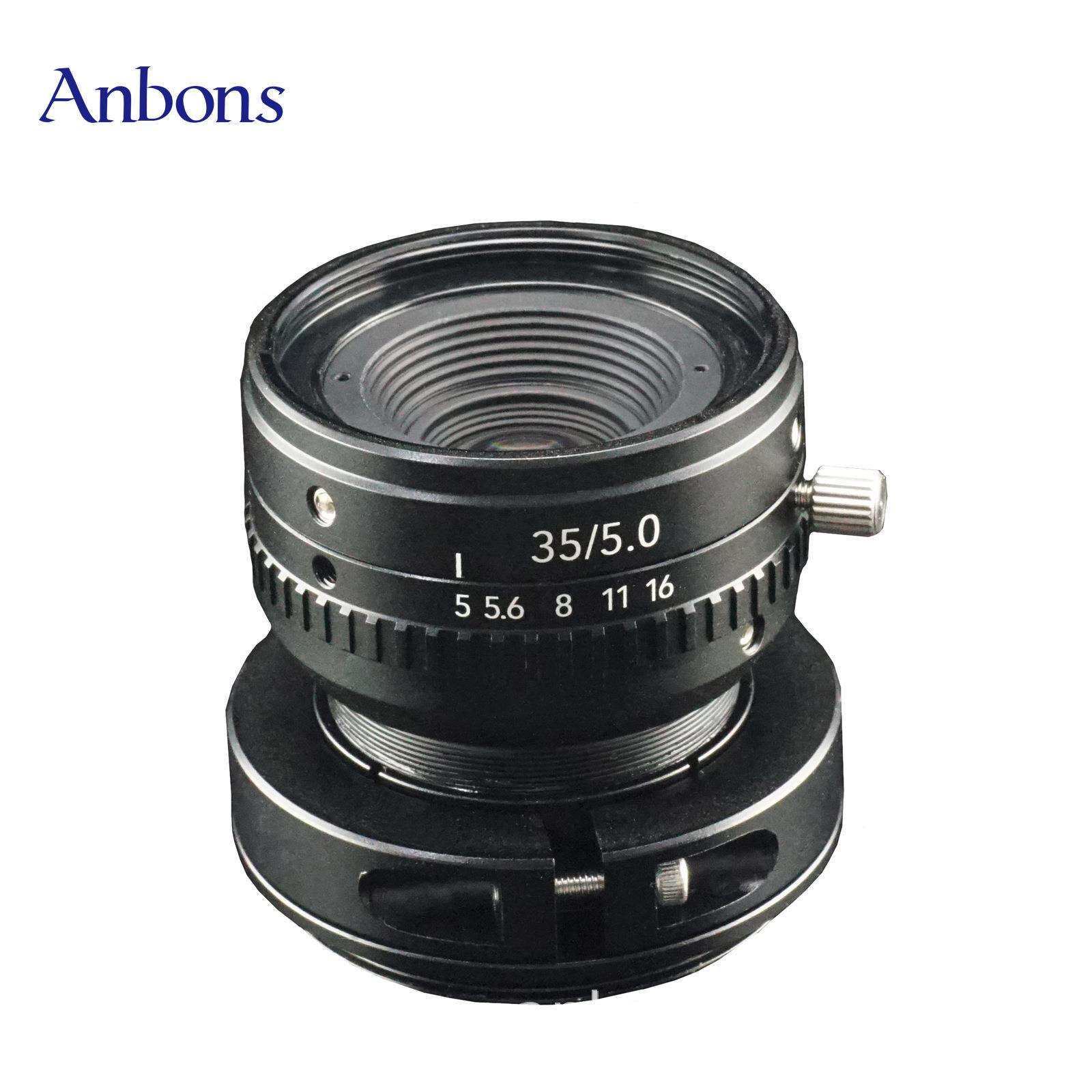 ANBONS海康线扫工业相机镜头LS35mmF5M42口4k7um机器视觉工业镜头