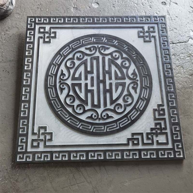大理石照壁青石屏风汉白玉浮雕壁画 浮雕地雕壁画影壁墙室内