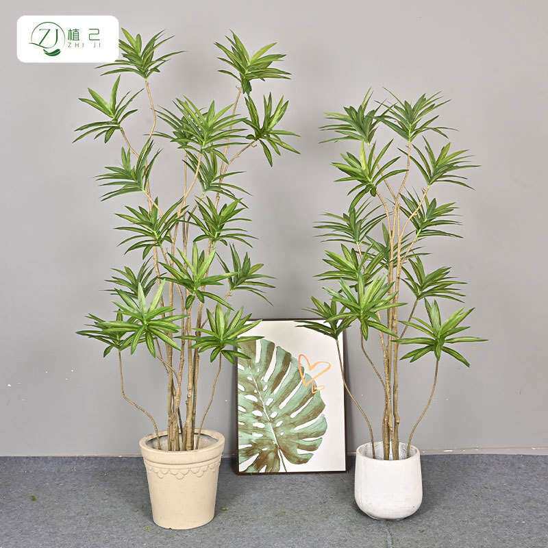仿真绿植百合竹巴西铁室内家居商场大型落地植物盆栽软装装饰假树