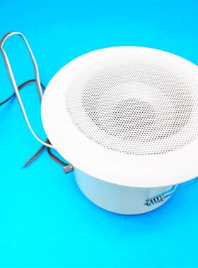 12V有源吸顶音响10-20W摄像头监控声音外接喇叭对讲扩音器音箱