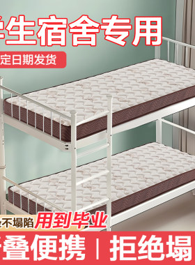 学生宿舍床垫天然椰棕乳胶单人90190住校专用可折叠定制榻榻米