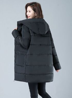 中老年女装棉衣冬季外套2024新款洋气妈妈装大码棉袄加厚羽绒棉服