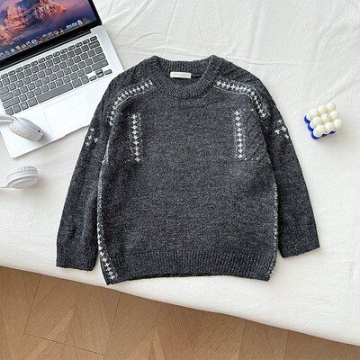 男童春季毛衣2025新款儿童针织衫中小童外套上衣男孩宝宝内搭秋装