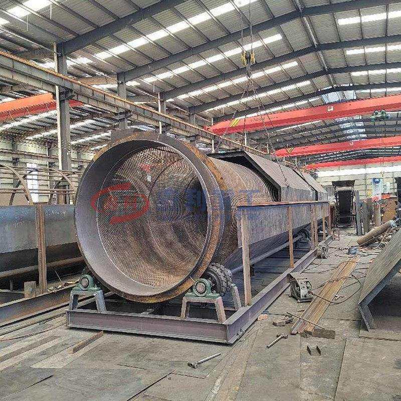 大小型无轴式双层滚筒筛 垃圾猪笼筛 砂石煤炭滚动筛 圆筒转动筛