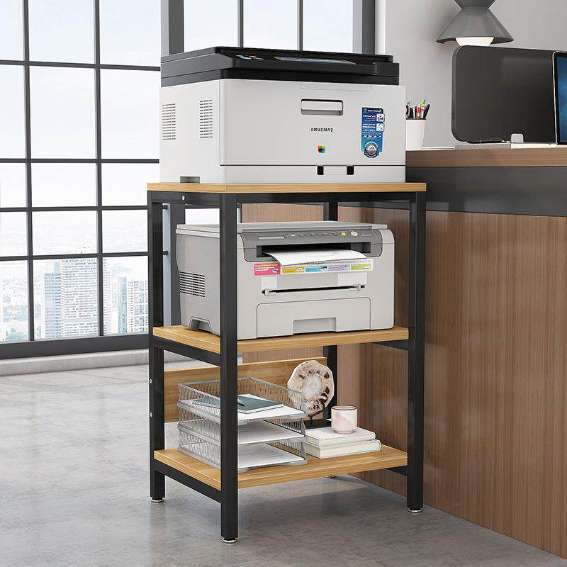 打印机架子办公桌面置物架家用多层多功能双层电脑收纳架复印机架