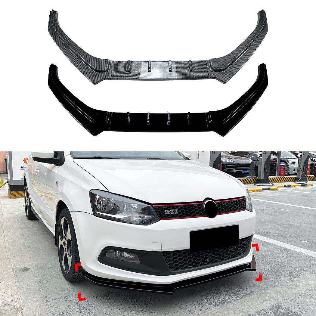 适用大众Polo MK5 6R GTI 2010-2014前杠前唇前铲扰流板跨境改装