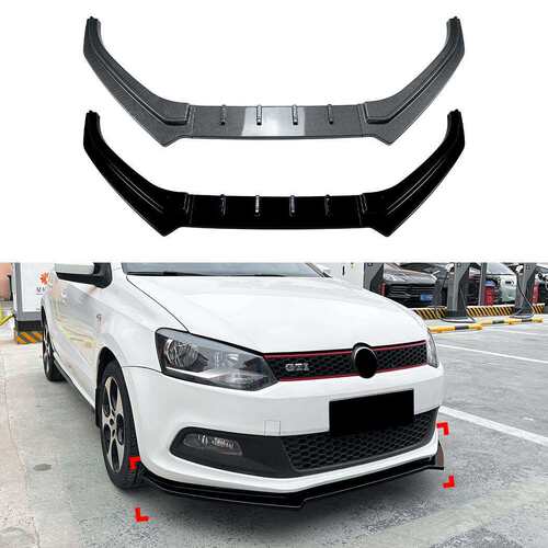 适用大众Polo MK5 6R GTI 2010-2014前杠前唇前铲扰流板跨境改装