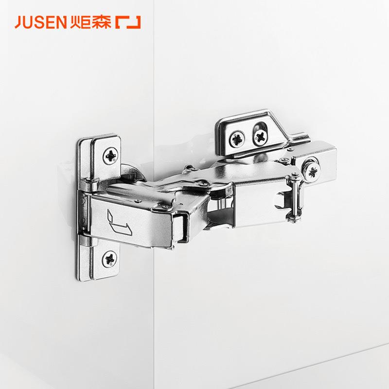 Jusen炬森 165度大角度铰链阻尼缓冲转角柜门特殊合页五金配件图片