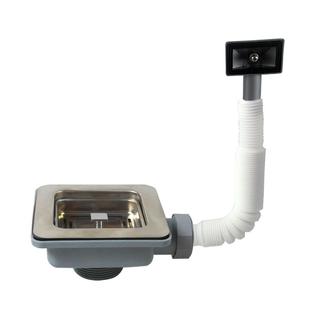 天力厨房水槽方型下水器 洗菜池方形配件XK240 洗碗池四方形落水