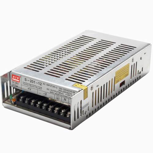 明伟S-201W-24V led广告驱动 数控设备 监控电源12V18A 24V 8.3A