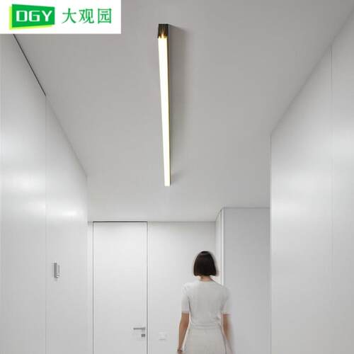 客厅灯现代简约吸顶灯家用北欧客厅主灯线性极简led灯餐厅灯具X1