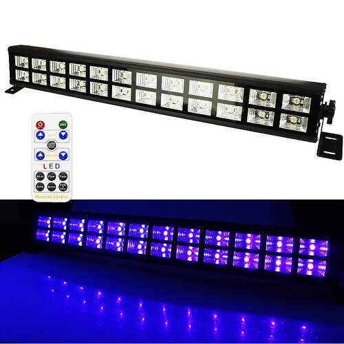 遥控24颗UV紫光灯DMX512帕灯洗墙灯氛围声控舞台灯气氛酒吧装饰灯