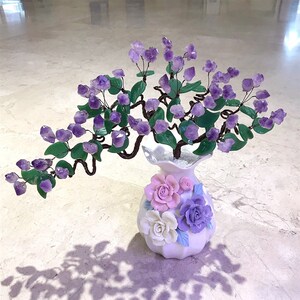 天然紫水晶招财树摇钱树家居摆件客厅酒柜玄关开业送礼品