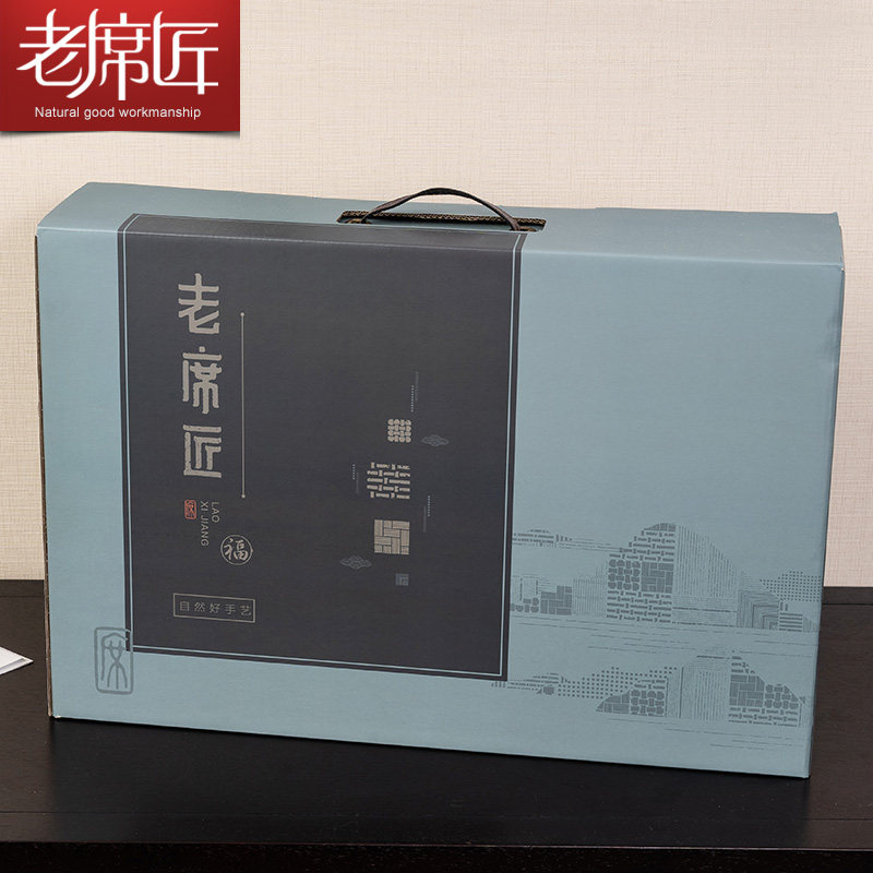 老厚匠高档冰炭席冰丝凉席三件套可水洗折叠席加席软席子夏季家用