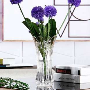 工厂直销玻璃花瓶水晶压制干花鲜花水培客厅餐桌摆件支持一件代发