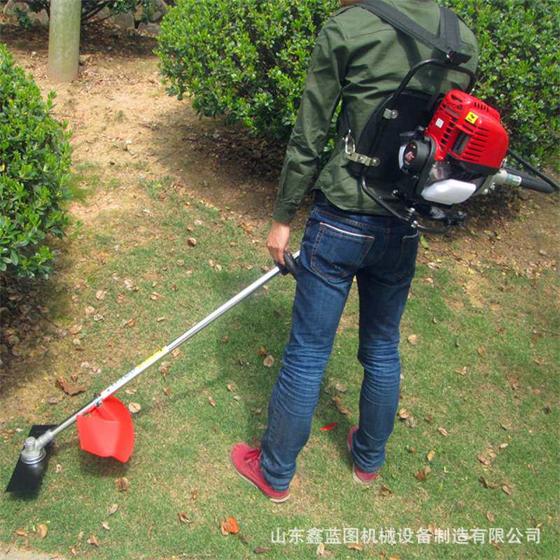 背负式汽油割灌机松土除草一机多用 家用侧挂式开荒割稻割草机
