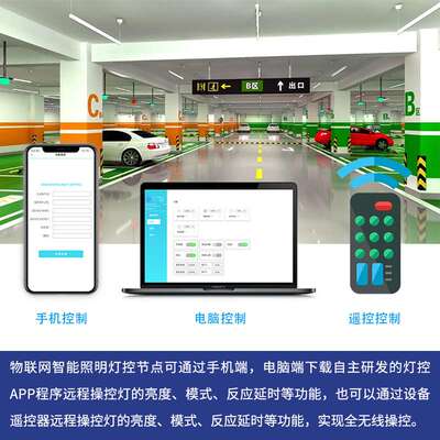 LEDT8灯管智能停车场过道物联网雷达人体感应1.2米一体灯管分体灯