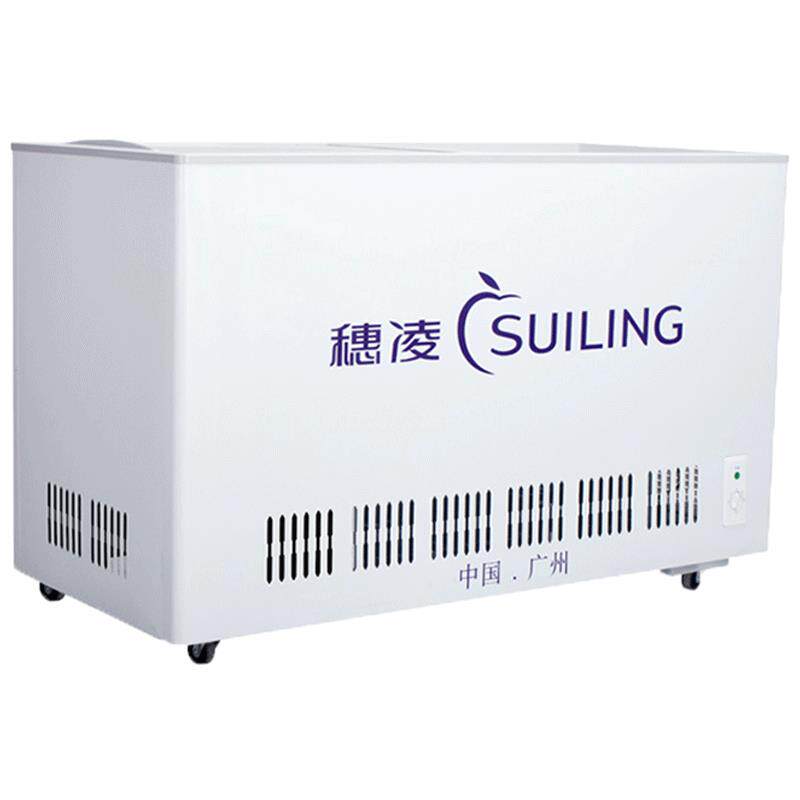 穗凌WG4-325冰柜商用展示柜玻璃门单温冷藏柜水柜保鲜柜卧式冷柜