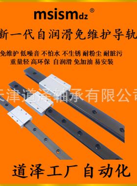 格斯免维护直线滑动轴承导轨滑块TW-04-12/09/15 MSC MGN9 12 15C