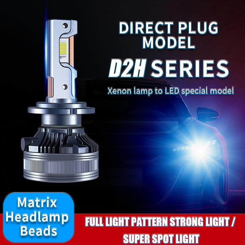 跨境热销 led headlight大功率D2H专用160W前照灯三铜管汽车led灯