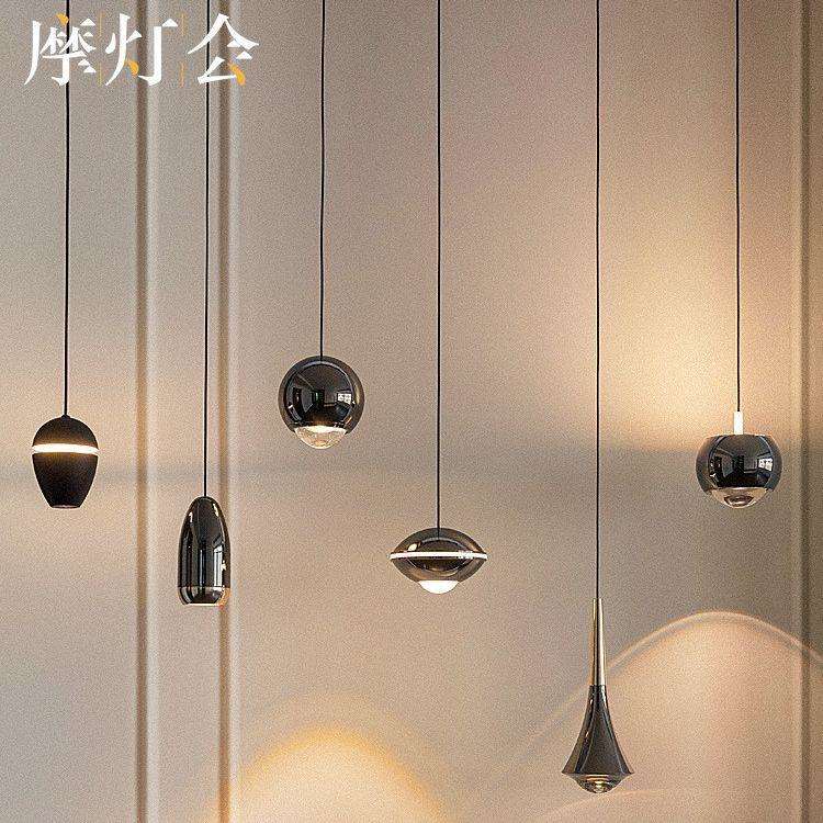 摩灯会【4月新款】卧室床头小吊灯 极简设计师轻奢现代简约吧台