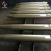 现货供应 165锻造圆锥开槽钎杆 破碎锤配件 165破碎锤钎杆