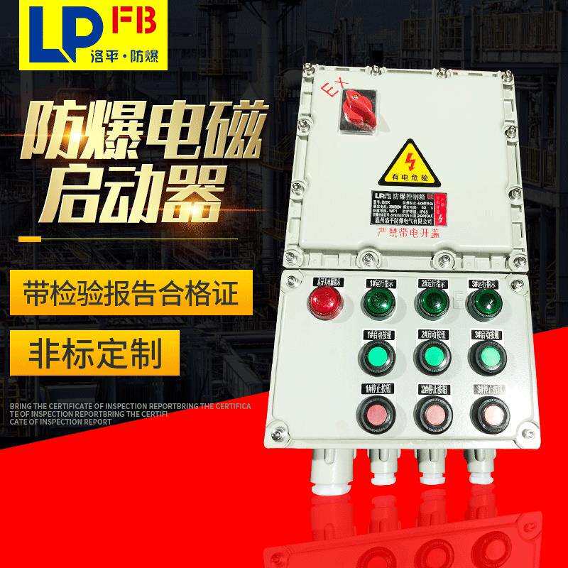 防爆磁力启动器 防爆电磁启动器BXK10A 20A 40A 60A 100A电机控制