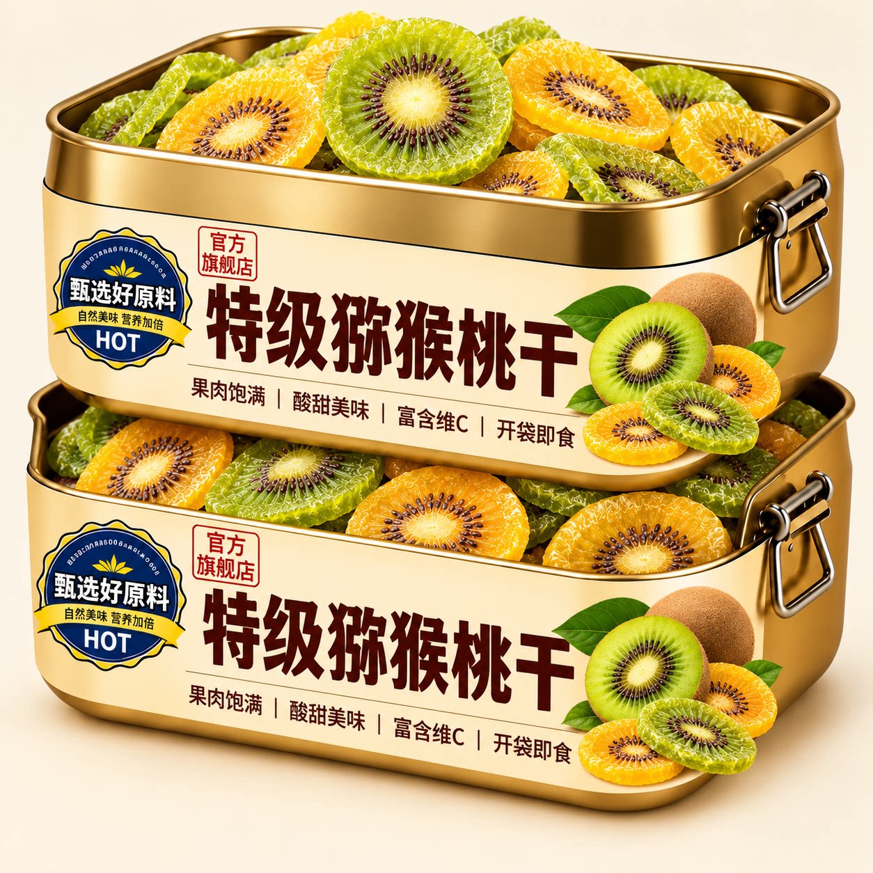 【2026新货】正宗黄心猕猴桃干官方旗舰店正品厚切果脯原味奇异果