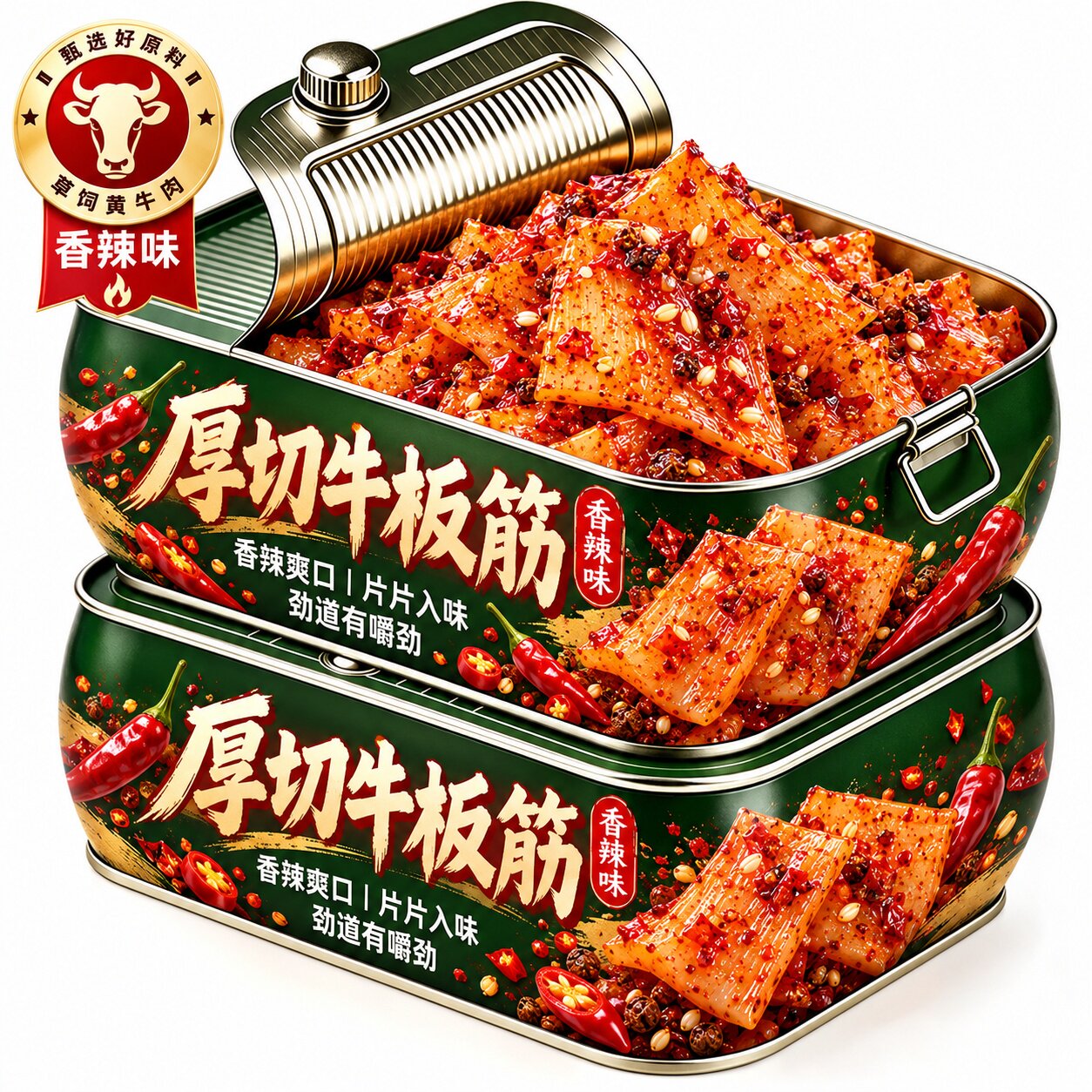 内蒙古特产正宗大片牛板筋零食