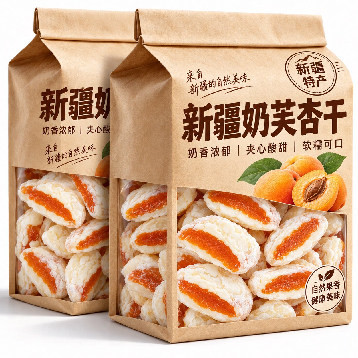 新疆奶芙杏干软糯酸甜独立装