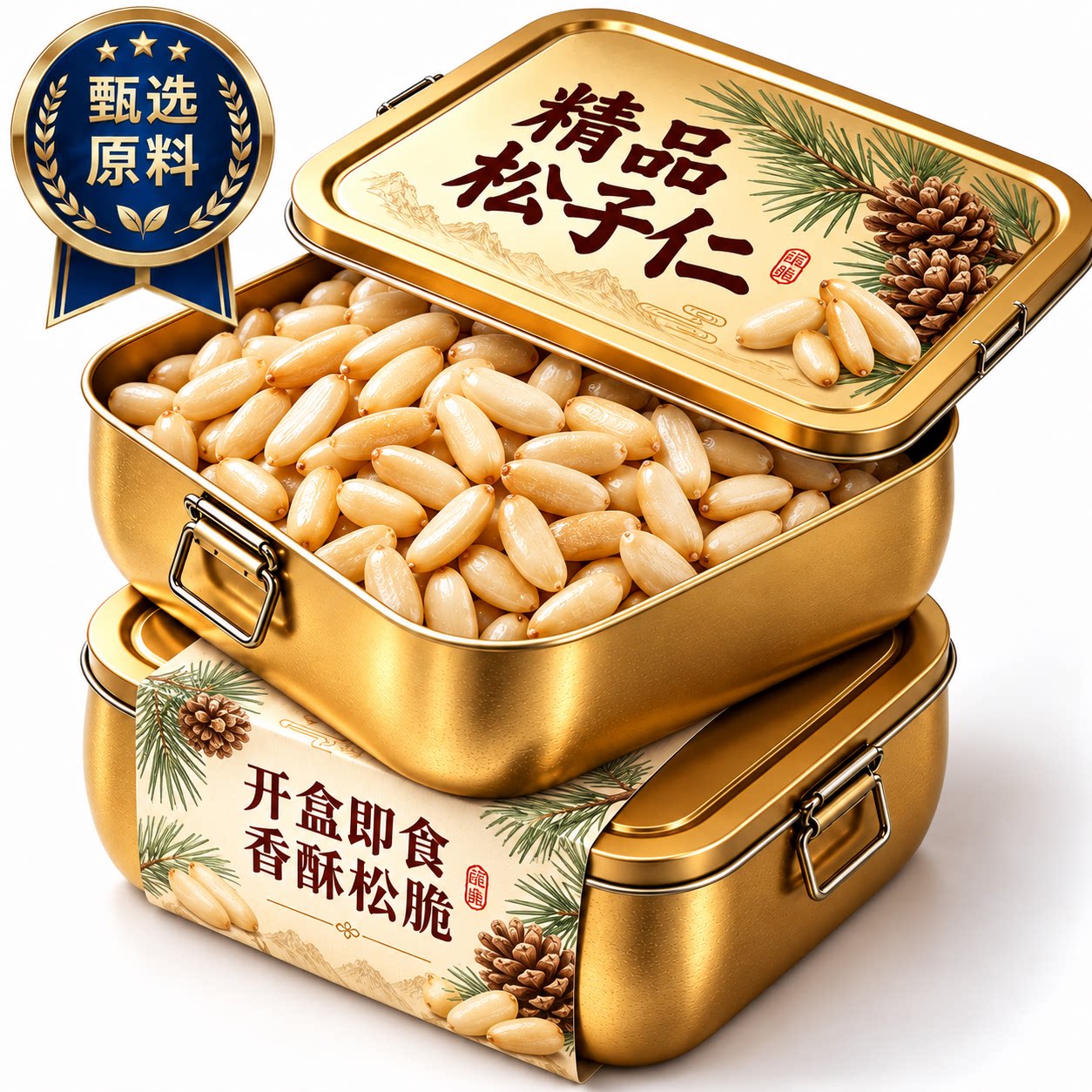 松子仁正品官方旗舰店原香烘焙去