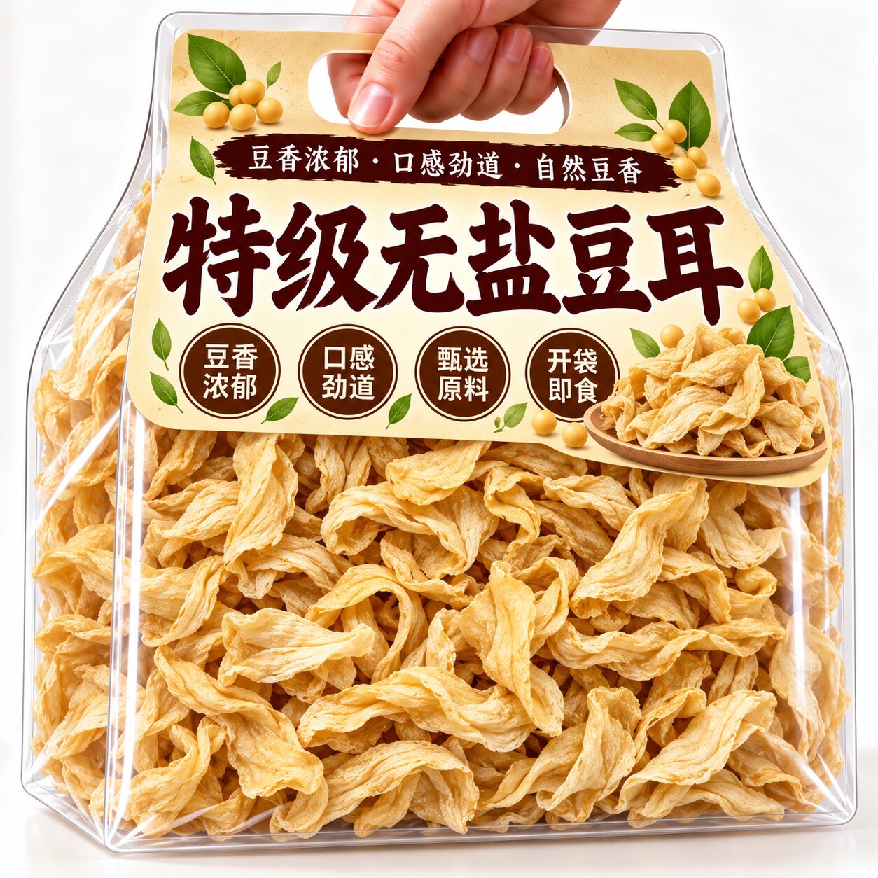 素肉豆山东无盐大豆耳素肉凉拌菜炒菜火锅豆制品干货耳官方旗舰店