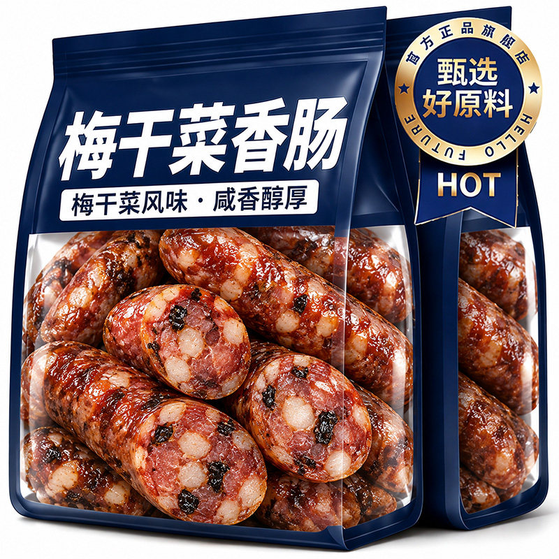 梅干菜香肠金华老字号手工制作