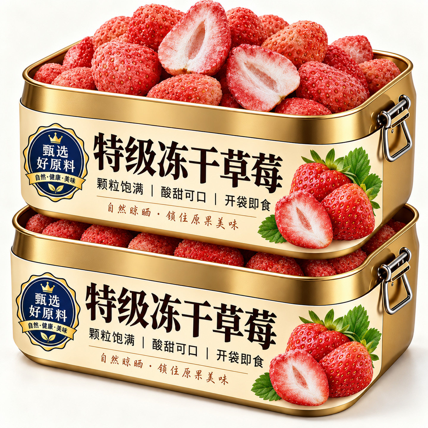 特级草莓冻干自然酸甜官方旗舰店