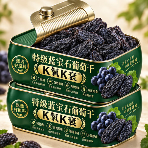 蓝宝石葡萄干新疆特级超大K氧K衰