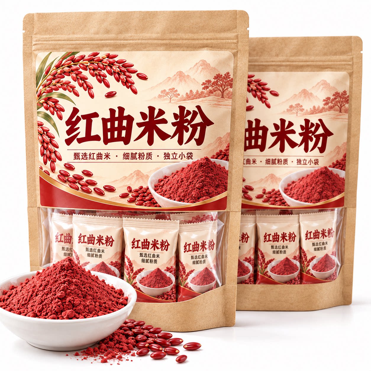 红曲米粉烘焙原料烹饪食品级色素