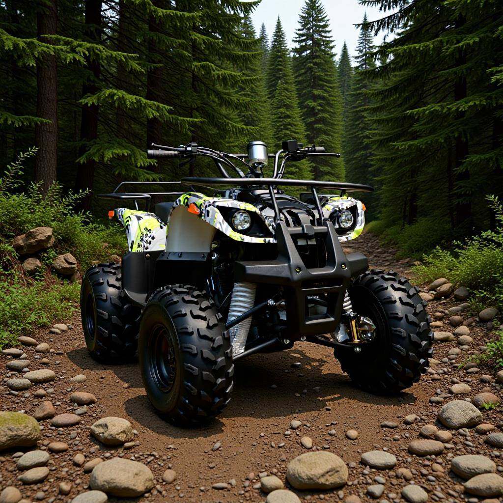 厂家直销125CC沙滩车成人越野车四轮燃油摩托车ATV四驱四驱动力