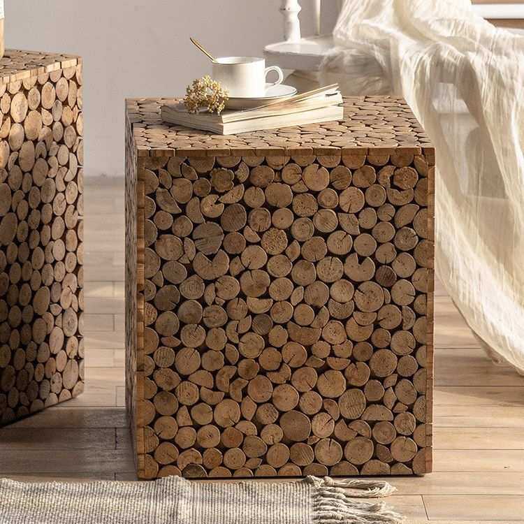 侘寂风家用实木边几民宿卧室床头几美式复古方形木墩子阳台木凳,模玩/动漫/周边/娃圈三坑/桌游,模型制作工具/辅料耗材,淘宝优惠券,粉丝福利购,淘宝优惠卷