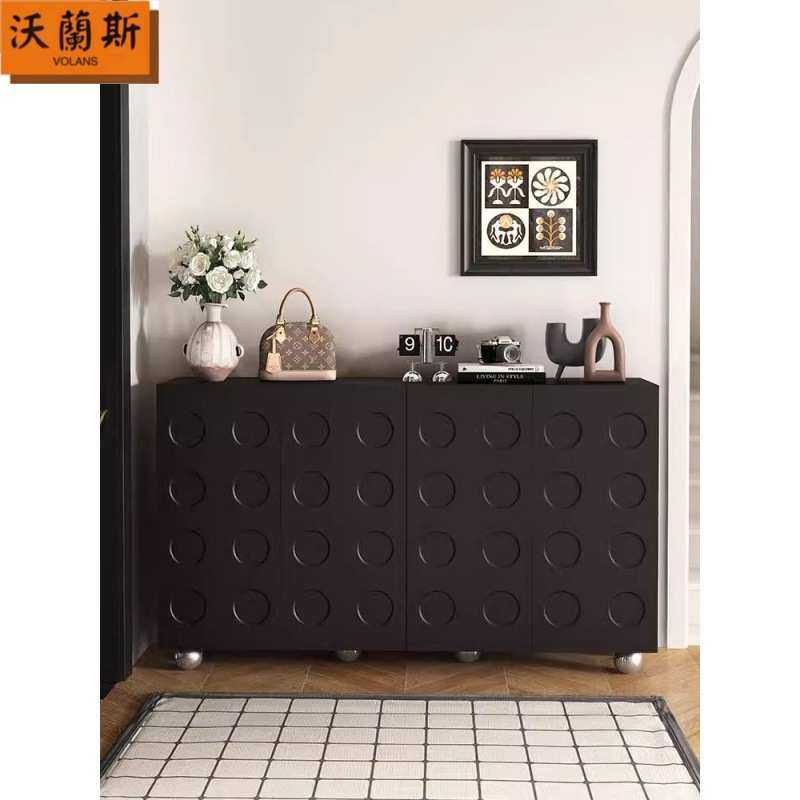 高级复古黑色鞋柜简约家用入户门口玄关客厅收纳一体靠墙储物柜子,模玩/动漫/周边/娃圈三坑/桌游,模型制作工具/辅料耗材,淘宝优惠券,粉丝福利购,淘宝优惠卷