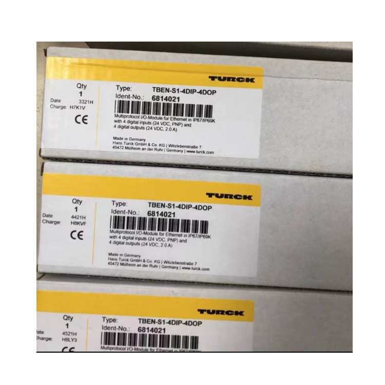 TURCK图尔克数据模块分线盒TBENS1-4DIP-4DOP