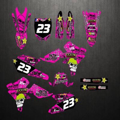 越野摩托贴纸适配YAMAHA雅马哈YZ250F YZ250FX WRF250 YZ45贴膜RK