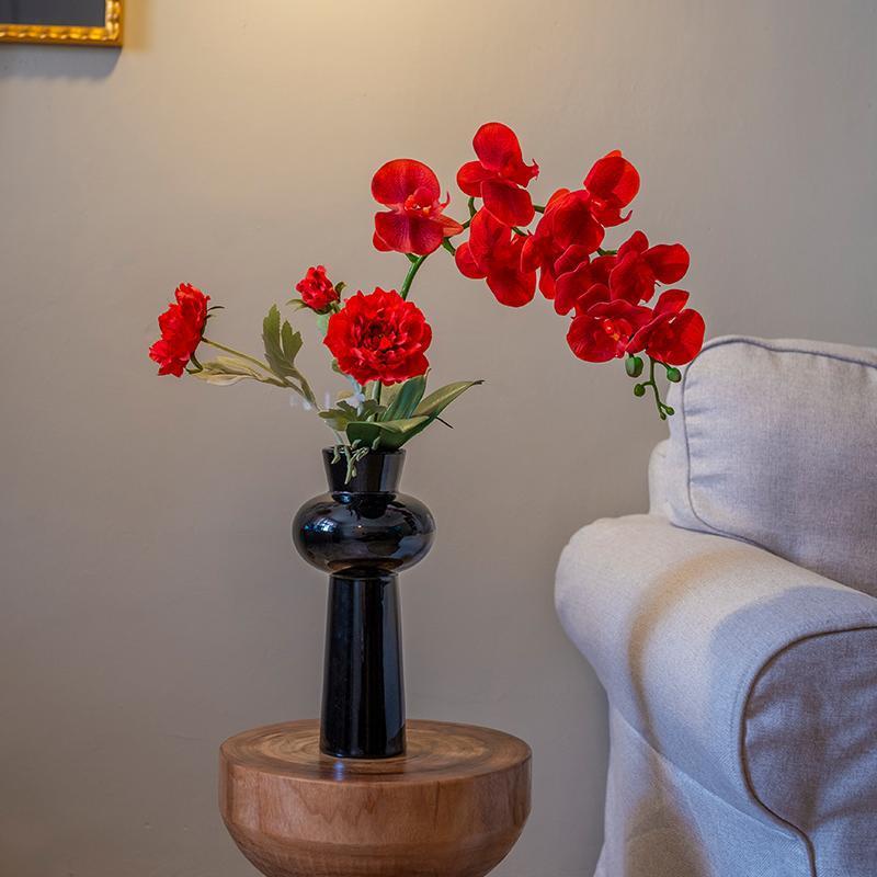 海虹景品假花仿真花高档摆设高级感逼真客厅适合摆放的花蝴蝶兰