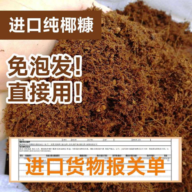 进口斯里兰卡种植绿化育苗基质蓝莓营养土免泡发微压缩装椰糠