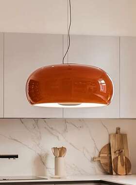 北欧Marset Vetra法式中古餐厅吊灯设计师玻璃红色书房卧室复古灯