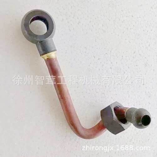 徐工 柳工 压路机分动箱油底壳回油管  铜管 连接管 配件